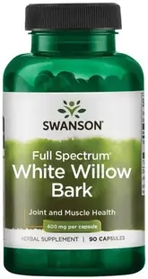 Full Spectrum White Willow Bark, 400 mg, 90 capsule, Swanson