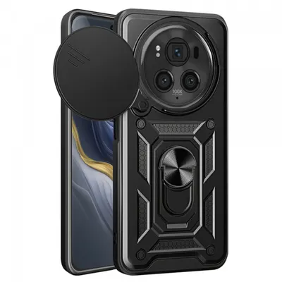 Husa pentru Honor Magic6 Pro, Techsuit, CamShield, Neagra