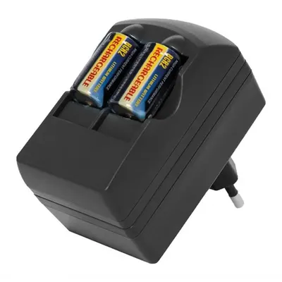 Incarcator Litiu-Ion + 2 acumulatori CR123A