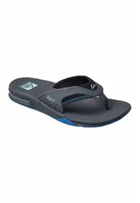 Papuci flip-flop cu cusaturi decorative Fanning - Gri carbon