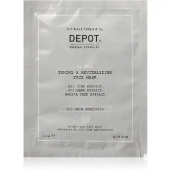 DEPOT NO. 806 TONING & REVITALIZING FACE MASK masca faciala revitalizanta pentru barbati