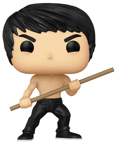 Figurină Funko POP! Icons: Bruce Lee - Bruce Lee (with Bo Staff) #95