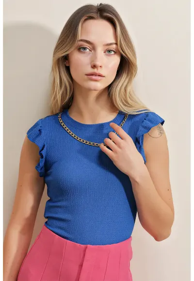 Tricou - HiCCUP - Albastru - Poliester/Lycra