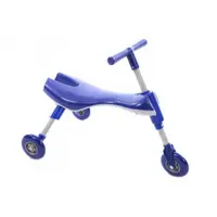 Tricicleta pliabila pentru copii Kids Scuttle Bug Albastru, cadru metalic, 3 roti din silicon, greutate admisa 20 kg