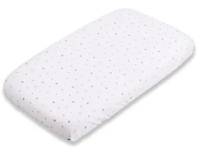 Protector pentru saltea Baby Matex - Jersey, cu elastic, 60 x 120 cm, 0496 alb