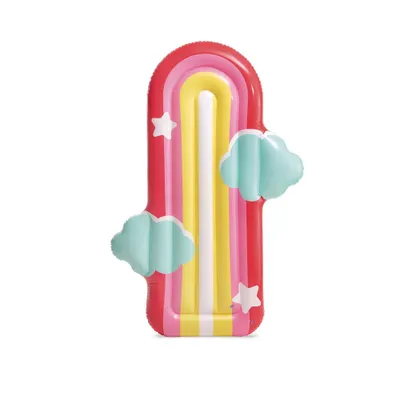 Saltea gonflabila Intex - Rainbow Cloud, 175 x 117 x 20 cm
