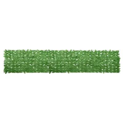 vidaXL Paravan de balcon, frunze verzi, 400x75 cm