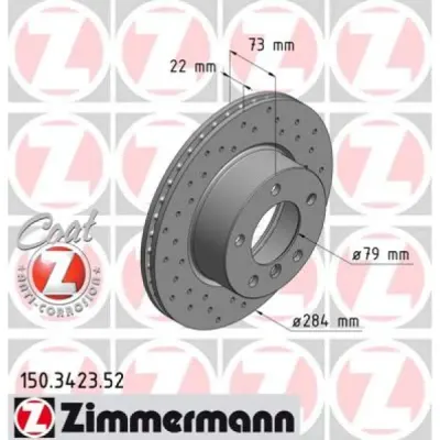 Disc frana ZIMMERMANN 150.3423.52