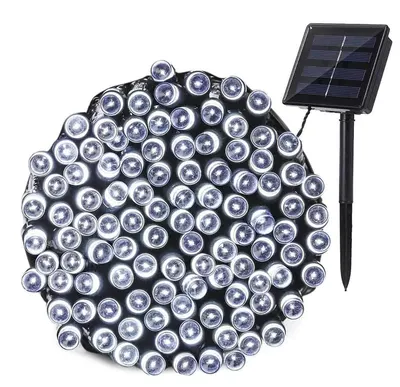 Instalatie solara decorativa 450 LED lungime 45 metri 1500 12 ALB RECE