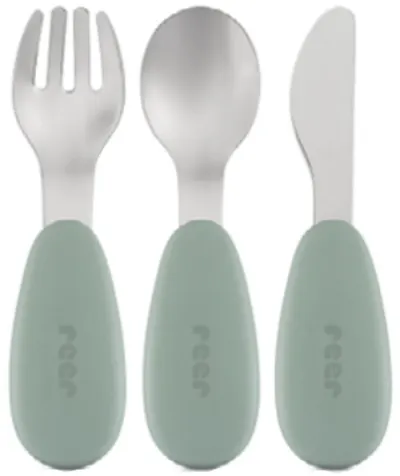 Set de tacâmuri pentru copii Reer - 3 buc, verde