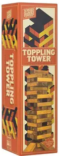 Joc din lemn Profesor Puzzle - Turnul de echilibru, 54 piese