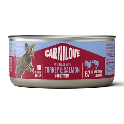 Carnilove Cat Can Pate Turkey & Salmon Kittens 100 g