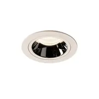 Spot incastrat, NUMINOS M Ceiling lights, white Indoor LED recessed ceiling light white/chrome 4000K 55° gimballed, rotating and pivoting, including leaf springs,