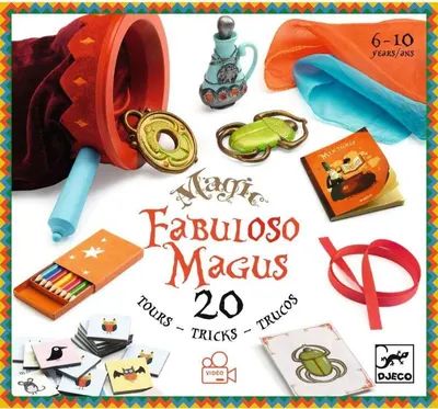 Set cu trucuri pentru copii Djeco - Fabuloso Magus, 20 trucuri