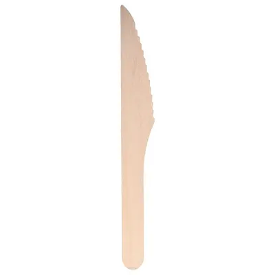 Cutite de Unica Folosinta, Biodegradabile, Lemn, 16 cm, 12 Buc
