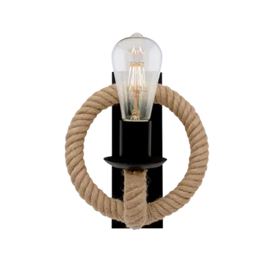 Aplica Perete Rope 1xe27 Neagra