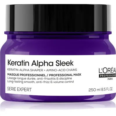 L’Oréal Professionnel Serie Expert Keratin Alpha Sleek masca hranitoare pentru un aspect neted al părului 250 ml