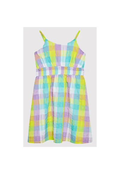 Rochie fete - 300130766 - Bumbac - Multicolor - Multicolor