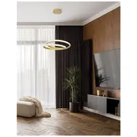 Lampa suspendata GRANIA Mat Auriu Aluminiu & Acrylic LED 25W 230V 1900Lm 3000K IP20