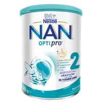 Lapte praf de continuare pentru bebelusi NAN Optipro 2 de la 6 luni, 400g, Nestle
