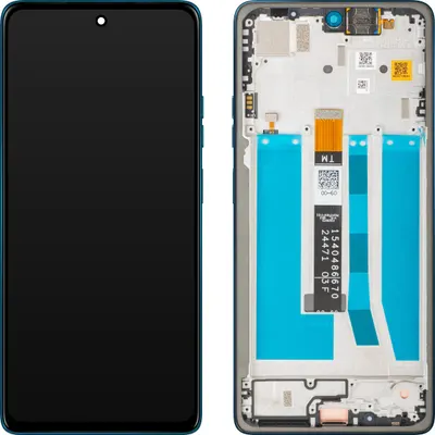 Display cu Touchscreen Motorola Moto G75, cu Rama, Albastru (Aqua Blue), Service Pack 5D68C29067
