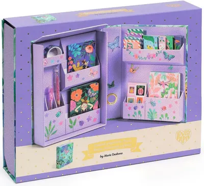 Cutie cu materiale de scris deosebite Djeco - Marie