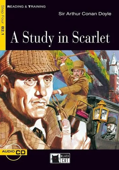 A Study in Scarlet + Audio CD (Step Four B2.1) - Paperback brosat - Sir Arthur Conan Doyle