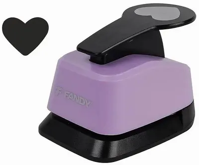 Perforator Fandy - Inimă, 37 mm