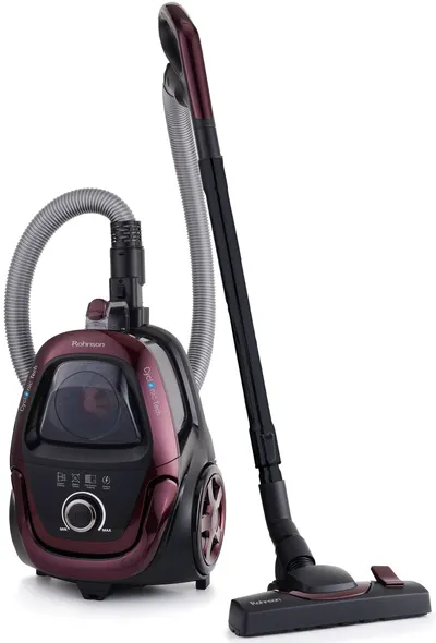 Aspirator vertical fără sac Rohnson - R-1260, HEPA, negru /roşu