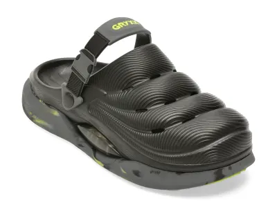 Papuci GRYXX negri, 2707M, din pvc