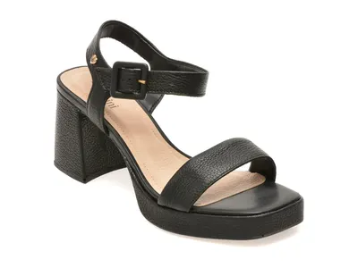 Sandale FLAVIA PASSINI negre, 356310, din piele naturala