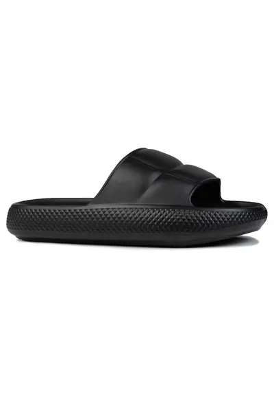 Papuci dama Maya Slider - negri - sintetic - confort sporit