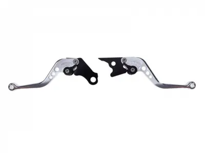 Set 2 manete frana si ambreiaj Honda CBR250R 11-13 CBR300R 14-16 CBR500R 13-16 CB500F 13-16, culoare gri