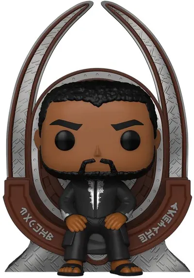 Figurină Funko POP! Deluxe: Black Panther - T'Challa on Throne (Special Edition) #1113