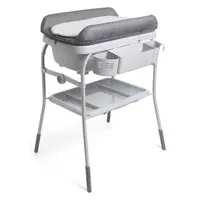 Cadita cu masa de infasat Chicco, Graphite Melange, 0luni+