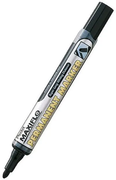 Marker permanent Pentel - Maxiflo, 1.2 mm, negru