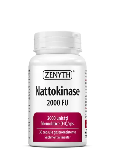 Nattokinase 2000 FU, 30 capsule gastrorezistente, Zenyth
