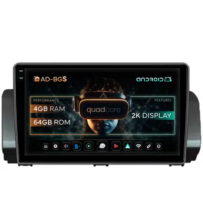 Navigatie 2K Dacia Sandero Logan (2021-Prezent), Android, S-Quadcore 4GB RAM + 64GB ROM, 10.36 Inch - AD-BGS100042K+AD-BGRKIT366V3