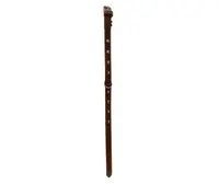 Zgarda din piele, maro, rezistenta, cu tinte, 2 cm x 45 cm