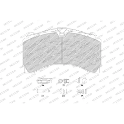 Set placute frana, frana disc FERODO FCV4418PTS