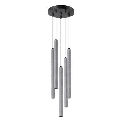 Lustră gri din beton ø 25 cm Fideus – Sollux
