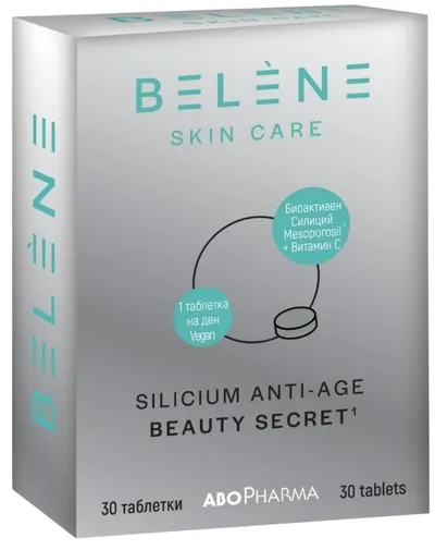 Belene Siliciu Anti-Age Beauty Secret, 30 tablete, Abo Pharma