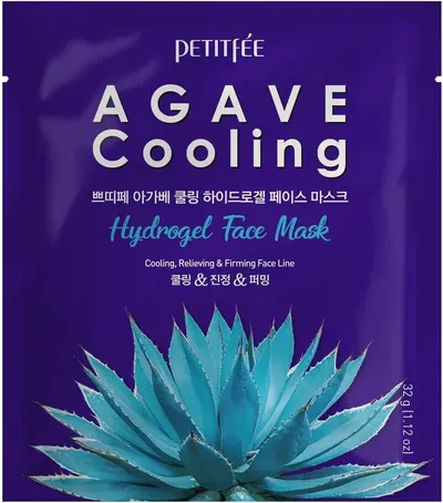 Petitfee &amp; Koelf Mască răcoritoare cu hidrogel, cu agave, 32 g