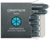 Rezerve stilou Caran d'Ache Chromatics – Turcoaz, 6 bucati