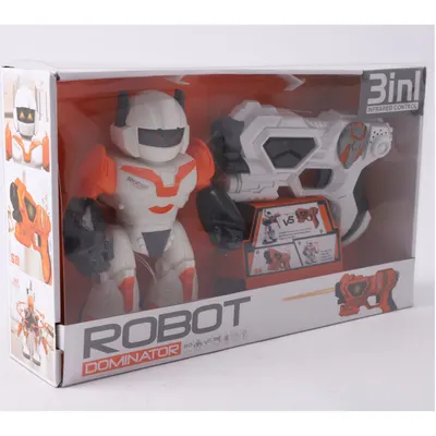 Robot interactiv 3 in 1, cu pistol