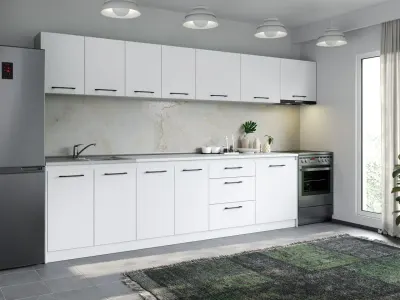 Set Mobila Bucatarie Mina Pure 340 Alb C159