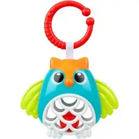 Chicco Owl Rattle jucărie suspendabilă contrastantă cu zornăitoare