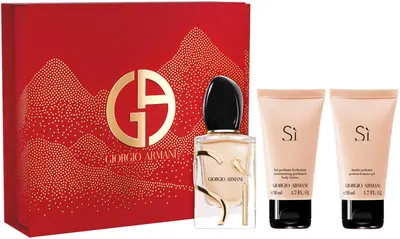 Giorgio Armani Set Si - Apă de parfum, Loțiune și Gel de duș, 3 х 50 ml
