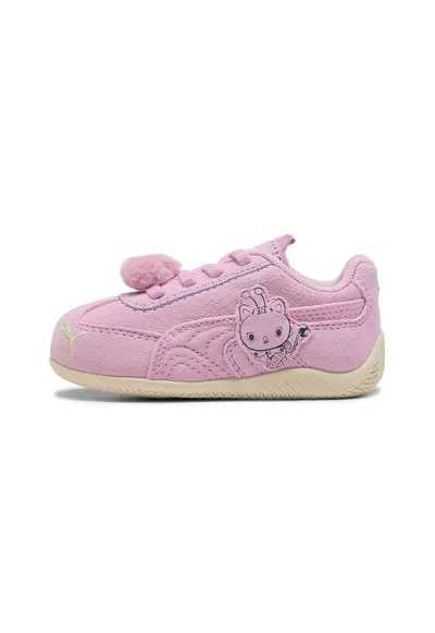 Pantofi sport Speedcat GABBY'S DOLLHOUSE din piele intoarsa cu ciucure - Roz deschis/Verde fistic