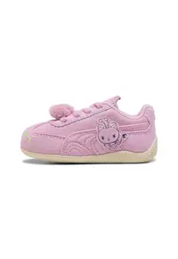 Pantofi sport Speedcat GABBY'S DOLLHOUSE din piele intoarsa cu ciucure - Roz deschis/Verde fistic